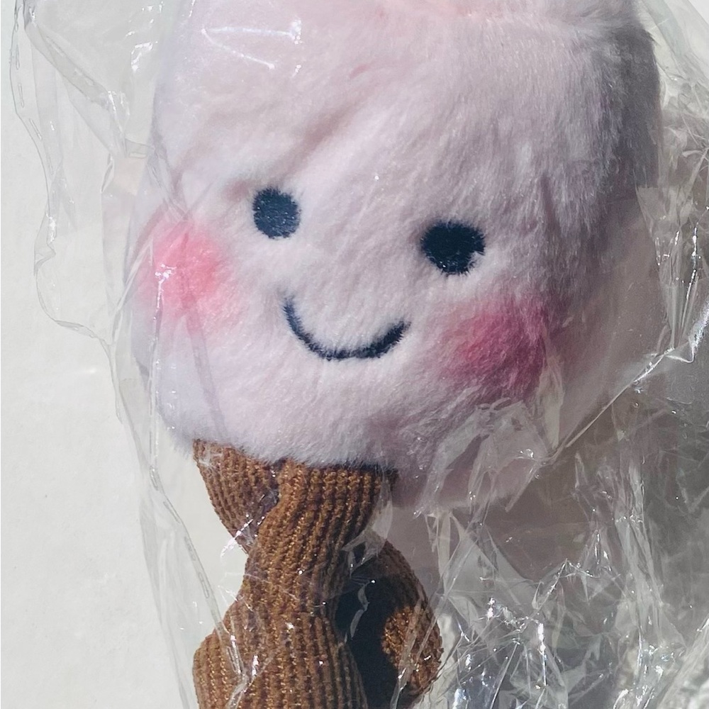 Jellycat Adorable Pink Plush Smiley Face Kids Accessory. New with no tags/label.